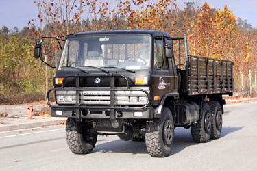 六驅EQ2102G/246越野運兵車_6×6東風平頭153底盤改裝載貨汽車_3.5噸級排半經典卡車