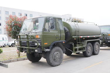 190馬力EQ2102越野底盤改裝環衛灑水車_6×6東風246專用消防車_六驅153排半三軸水車